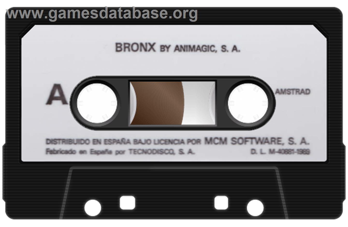 Bronx - Amstrad CPC - Artwork - Cartridge